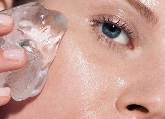 hielo para la cara