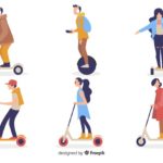 patinete eléctrico con baterías